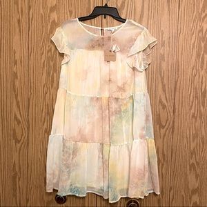 Tie Dye Boho Tiered Dress
